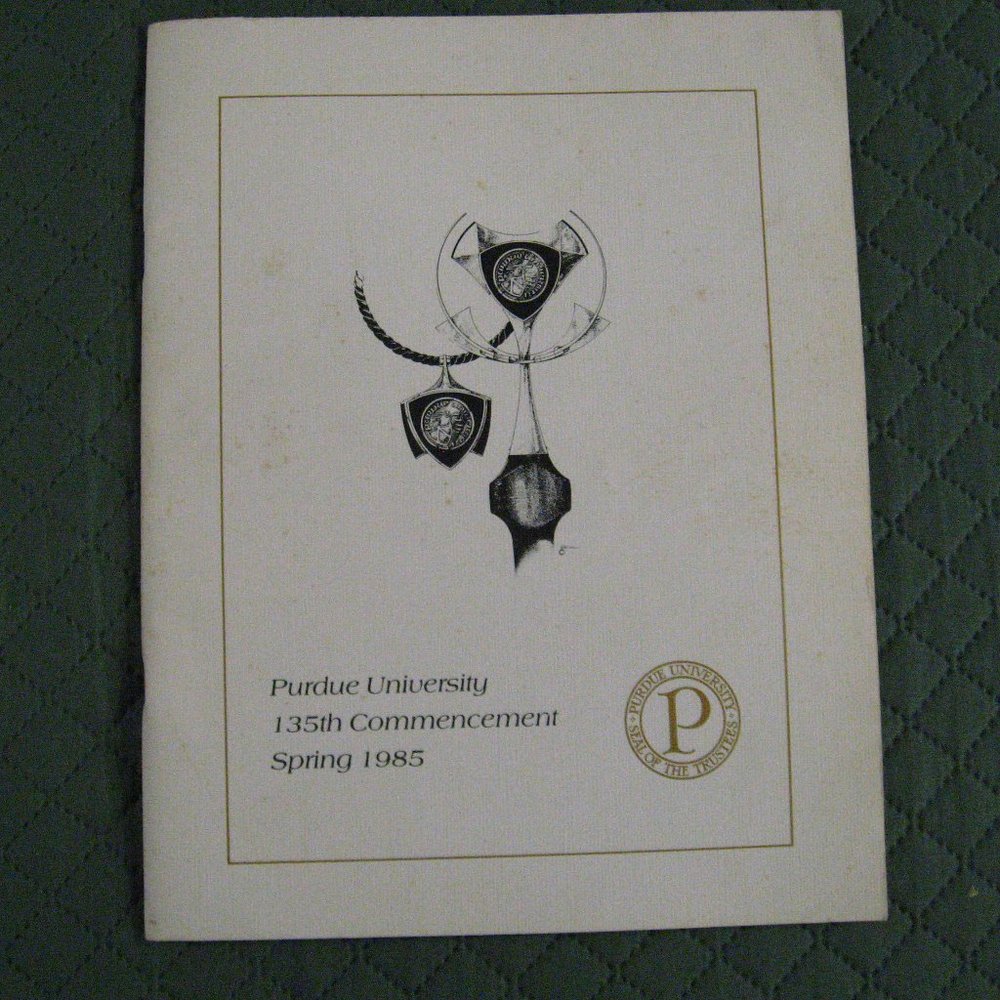 Purdue University 1985 Commencement Program - image 1